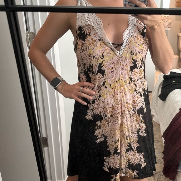 Free People intimately slip dress with lace and tie detail - Picture 2 of 7